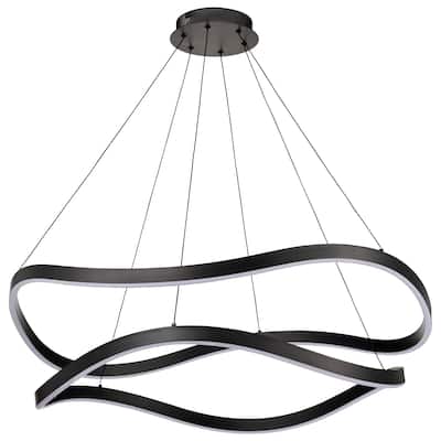 Sylas 36 Inch LED Pendant Matte Black Finish - Matte Black