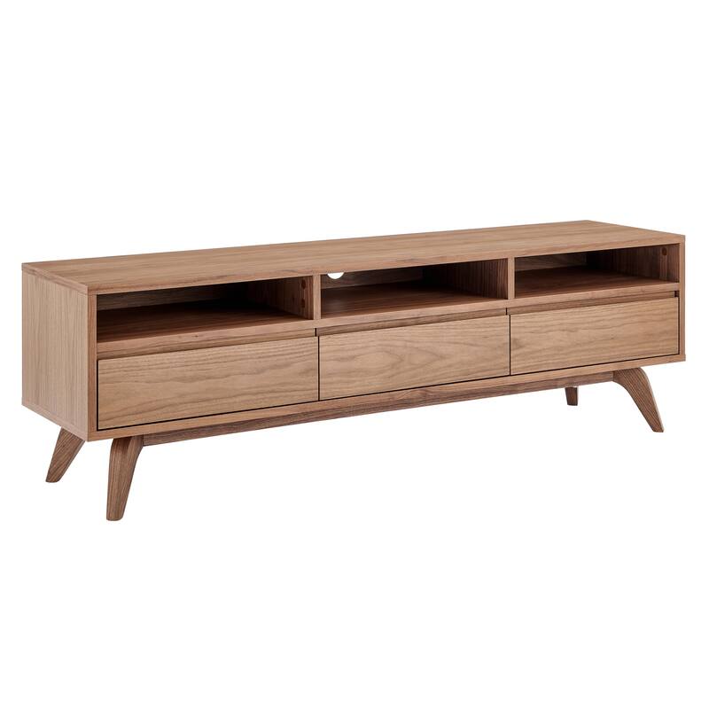 Lawrence 63" Media Stand in American Walnut - 62 inches