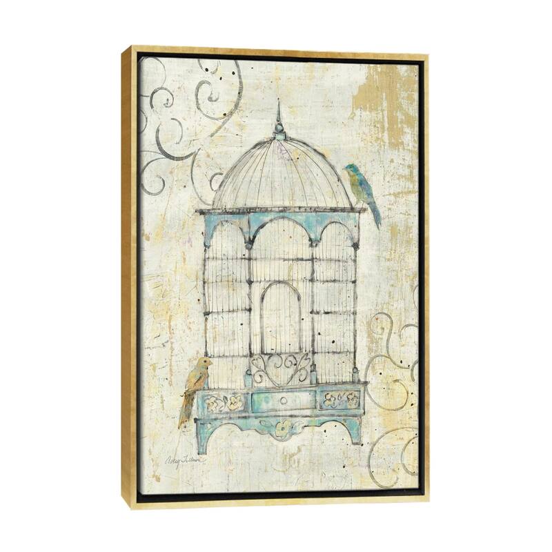 iCanvas "Bird Cage IV " by Avery Tillmon Framed Canvas Print - Gold - 40x26