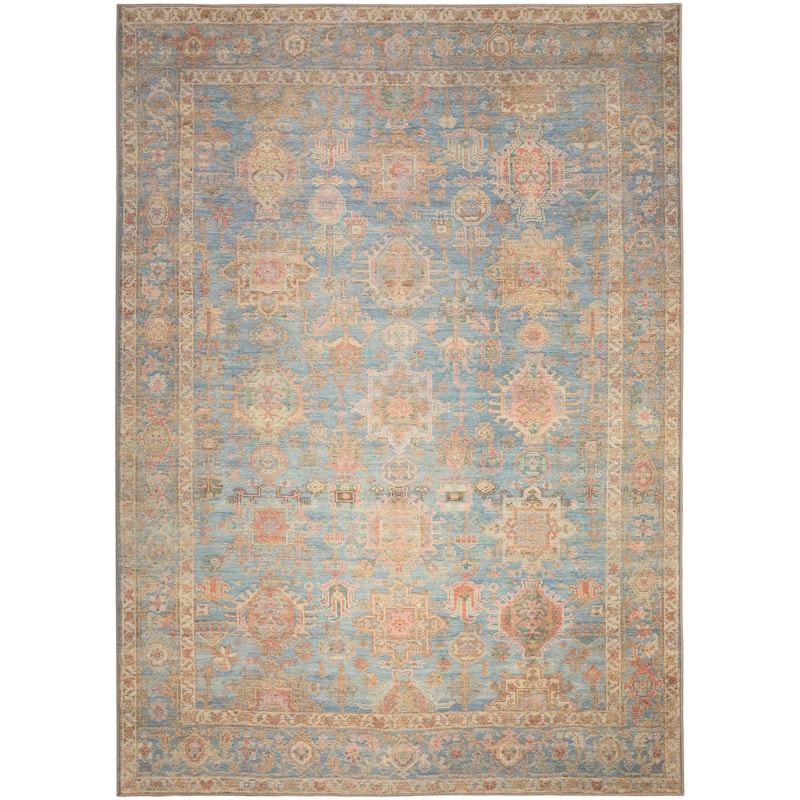 Nourison Vintage Washables Indoor only Persian Area Rug - 4' x 6' - Navy/Multicolor