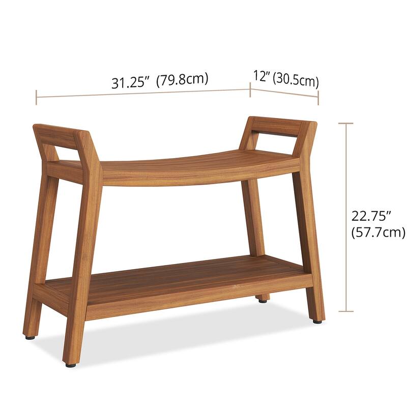 Patented Asia Ascend Teak Shower Bench Bed Bath & Beyond 39217742