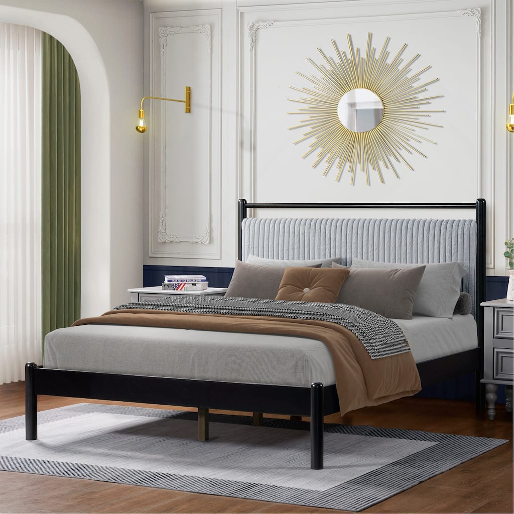 Exquisite Bed with Stunning Headboard for Unparalleled Comfort