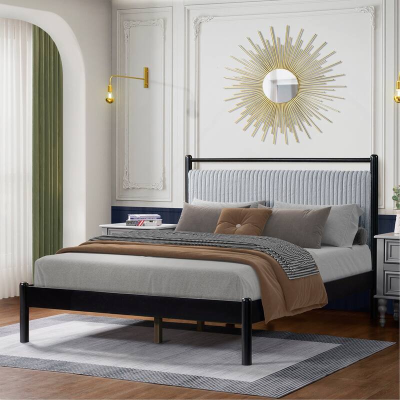 Luxurious Bed with Headboard for Optimal Comfort