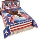 Majestic Soaring American Eagle & Crossed Flags Quilt - Bed Bath ...