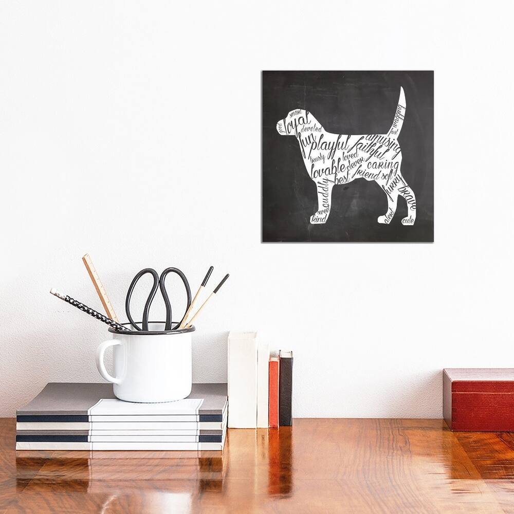 iCanvas "Dog Vocabulary" by Erin Clark Canvas Print