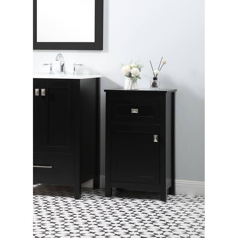 Indigo Home 18 Inch Bathroom Storage Freedstanding Cabinet
