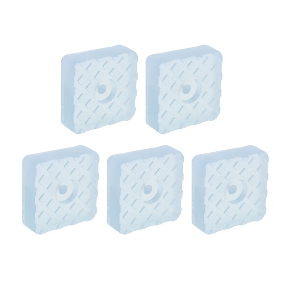 5pcs Square Rubber Feet Non Slip Pad for Desk Table 30x30mm