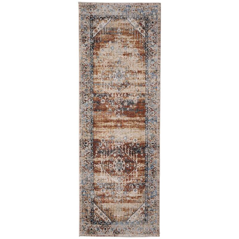 Melrose R39NZ Distressed Transitional Area Rug