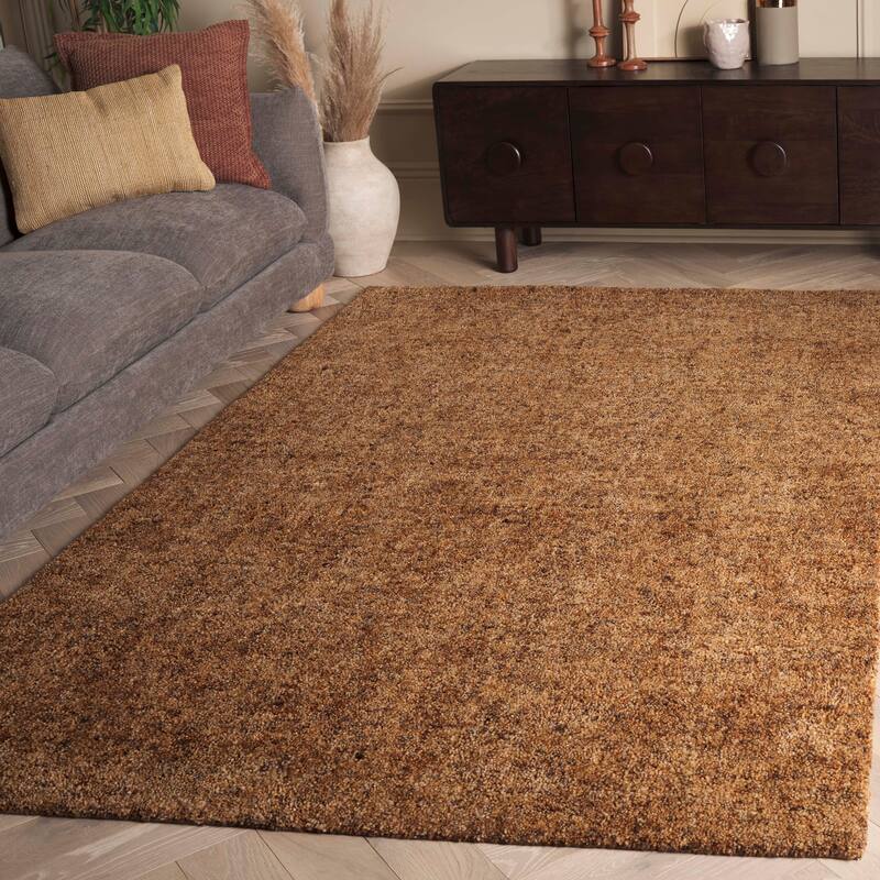 SAFAVIEH Handmade Gabbeh Andrina Southwestern Rug - 6' x 9' - Gold/Brown - Rectangle