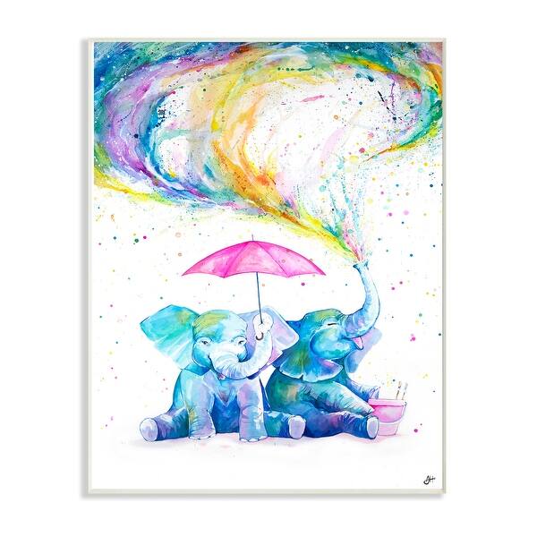 Shop The Stupell Home Decor Rainbow Watercolor Dripping Moose