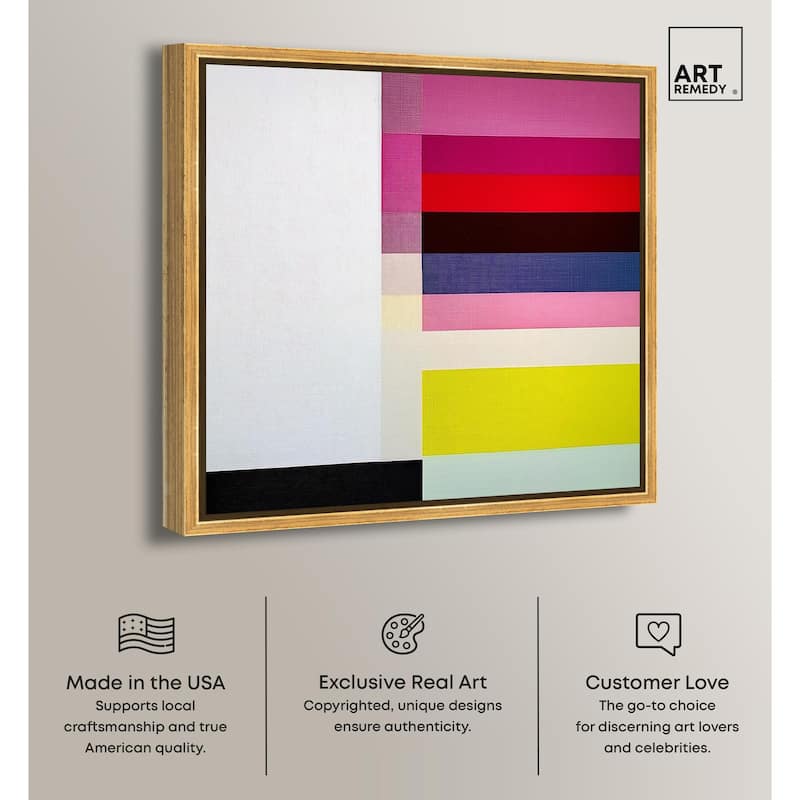Quadratic Composition Canvas by Art Remedy
