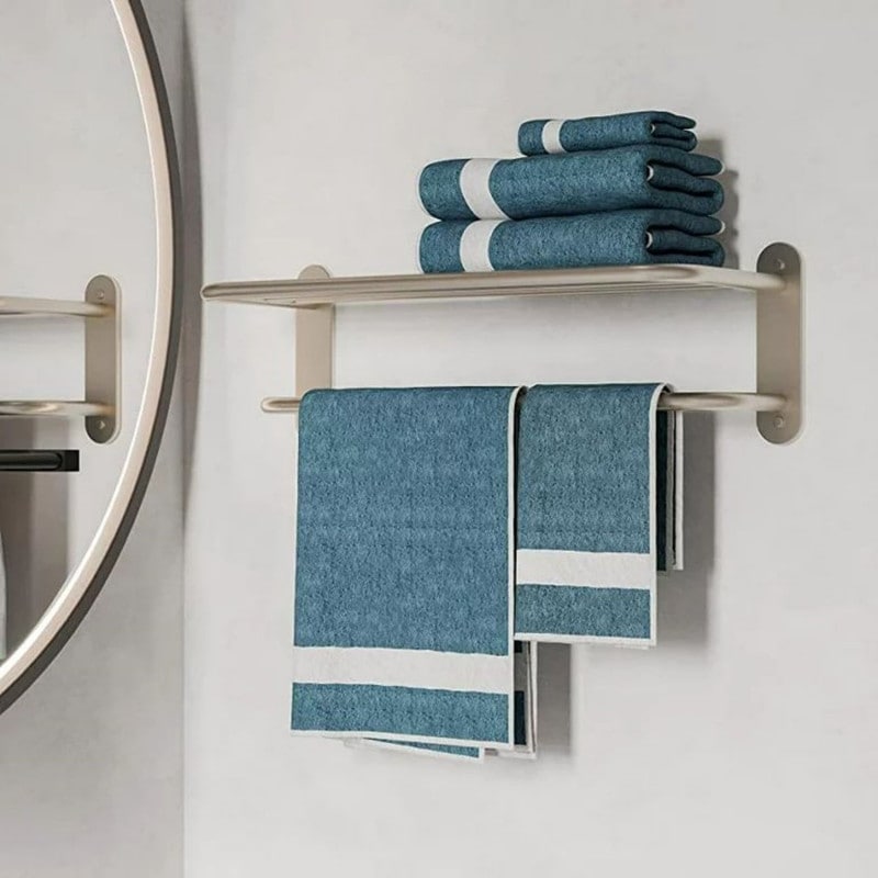 Matt Black Bathroom Hardware Set Towel Shelf Wall Mounted Towel Rack - On  Sale - Bed Bath & Beyond - 31969932