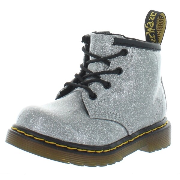 childrens silver doc martens