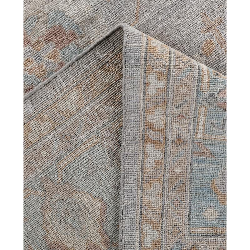 Oushak One-of-a-Kind Hand-Knotted Area Rug - Gray - 8' 4" x 9' 10"