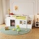 preview thumbnail 4 of 12, Modern Soidl Wood Twin Sise Low Loft Bed With Stair, Darwer, And Shelf