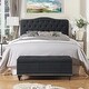preview thumbnail 9 of 9, Juno Tufted Upholstered 2-piece Bedroom Set by Moser Bay Furniture Charcoal - King