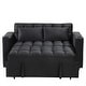 preview thumbnail 29 of 39, 55" Multi-functional Velvet Sofa Bed with Cup Holder and USB Port for Living Room