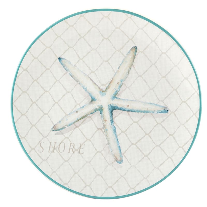 Certified International Ocean View Set of 4 Dinner Plates - 11" Diam x 1"