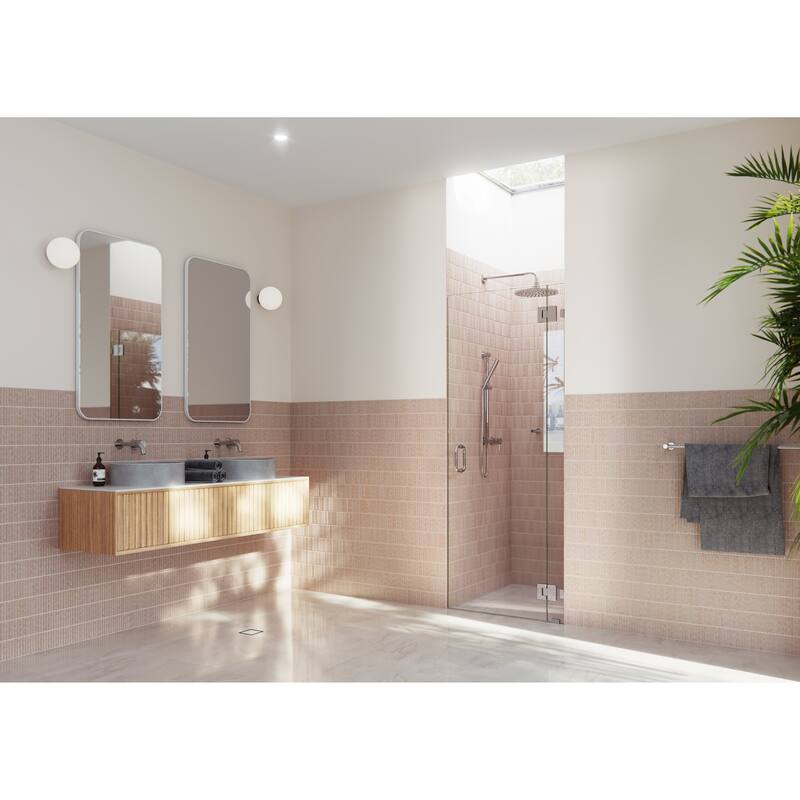 Glass Warehouse 78" x 30" Frameless Shower Door - Glass Hinge