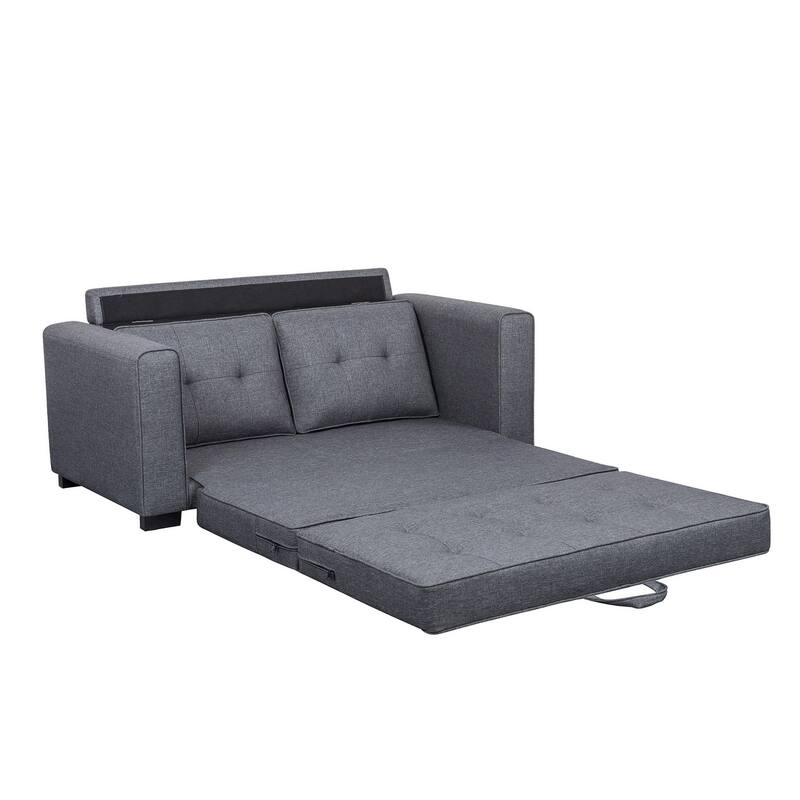 US Pride Daisy Modern Fabric Loveseat and Sofa Bed