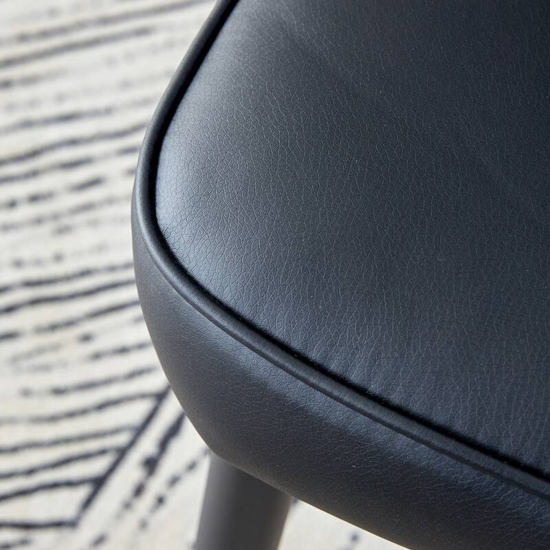 Dining Chair Set of 6/4/2, Modern Black PU Dining Chair
