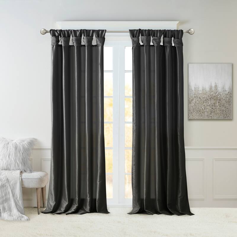 Twist Tab Total Blackout Window Curtain Panel