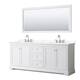 Option White / Giotto Quartz Top / Polished Chrome