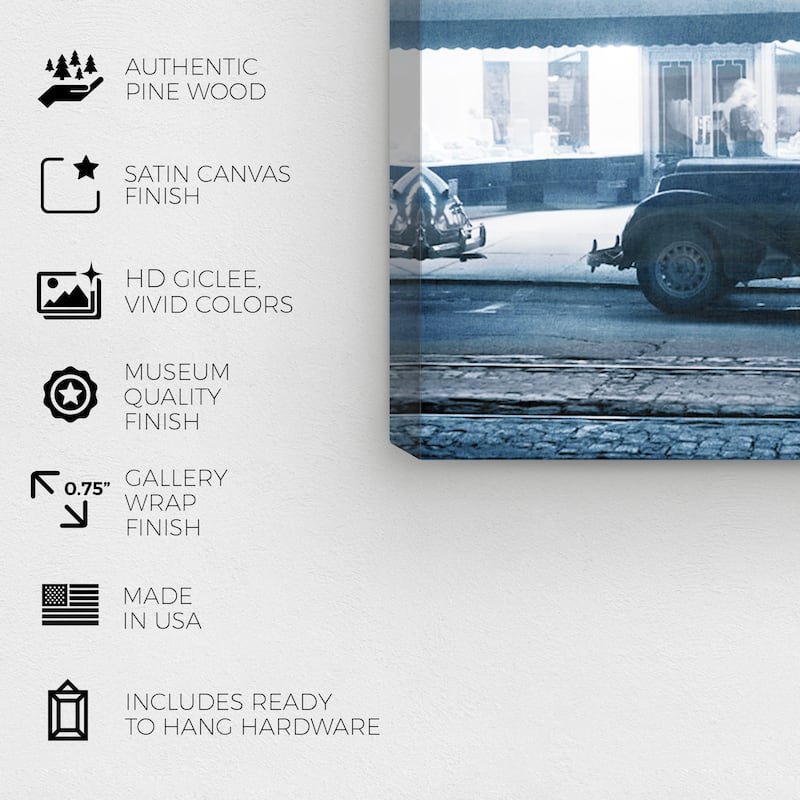 Wynwood Studio Canvas Transportation Old Shoes Blue and Modern & Contemporary Wall Art Canvas Print