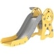 preview thumbnail 10 of 8, Toddler Slide, 3 in 1 Slide for Kids Ages 1-3 Years, Indoor Slide with Basketball Hoop, Climber, Duck Pattern, Yellow