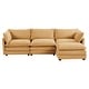 preview thumbnail 100 of 153, Corduroy Sectional Sofa with Removable Ottomans & Ultra-soft Cushions for Living Room & Bedroom