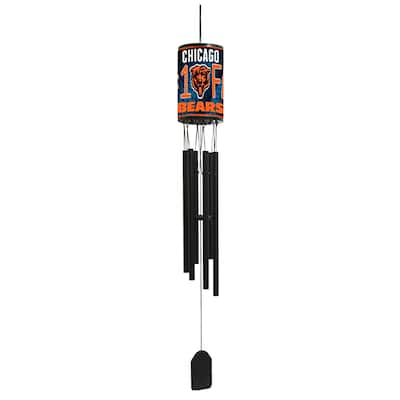 NFL Wind Chime, #1 Fan with Team Logo, Chicago Bears