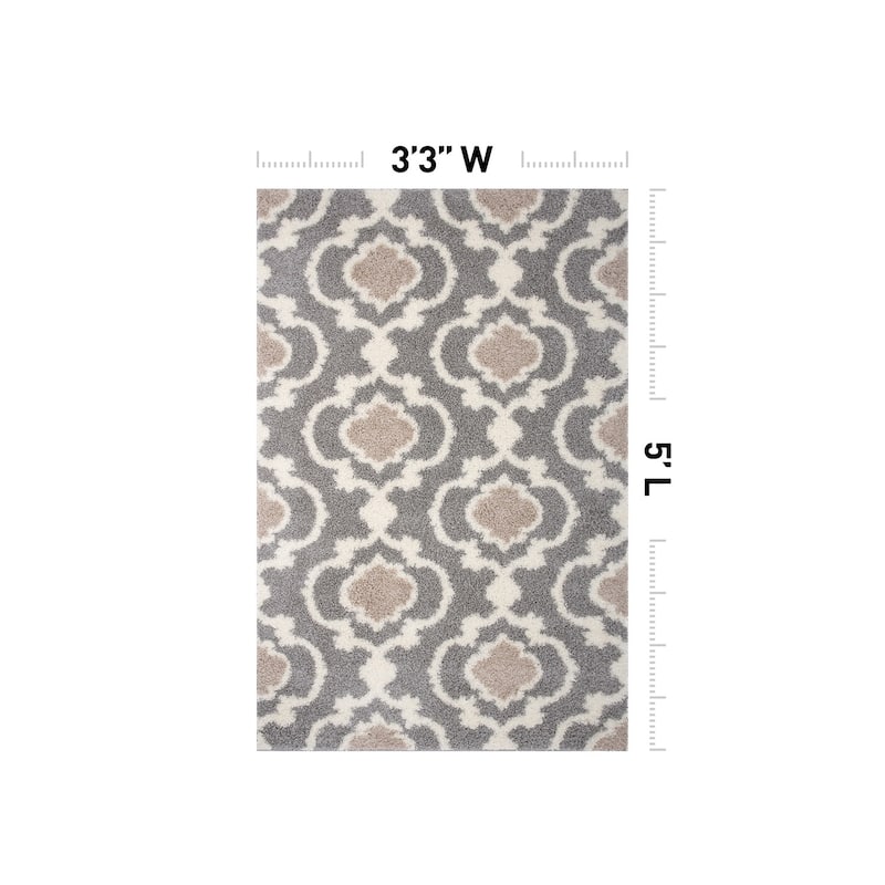 Porch & Den Touro Trellis Shag Area Rug