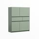 preview thumbnail 3 of 10, Storage Cabinet with 2 Drawers and Storage Shelves, Cupboard with Doors, Floor Cabinet