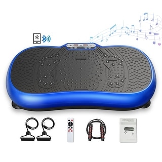 CeraMarble Vibration Plate Exercise Machine 10 Modes Whole Body Workout  with Loop Bands Jump Rope Bluetooth Speaker - Bed Bath & Beyond - 38075000