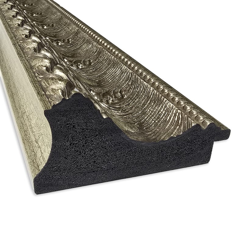 Sydney Non-Beveled Framed Full-Length Floor Leaner Mirror - Sydney Silver - 31 x 67 in