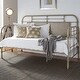 preview thumbnail 35 of 41, Vintage Series Distressed Metal Twin Metal Day Bed - Antique White White