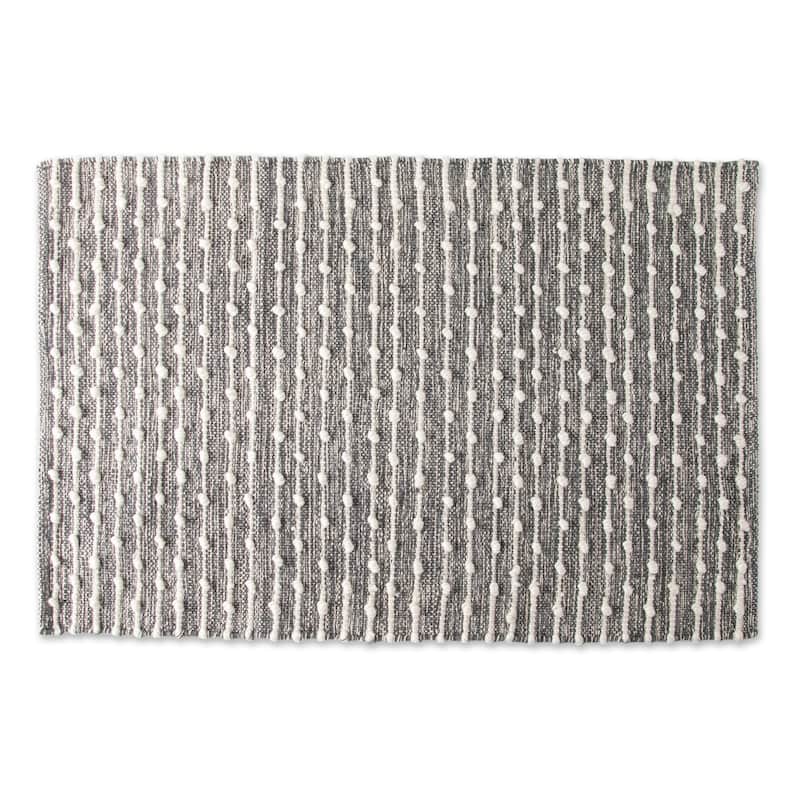 DII Mineral Gray Recycled Cotton Loop Rug - Big - Mineral Gray