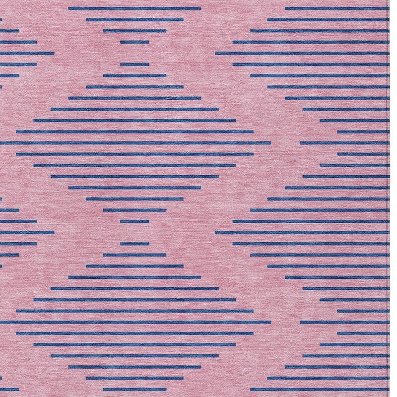 HomeRoots Geometric Transitional Rectangle Outdoor Rug