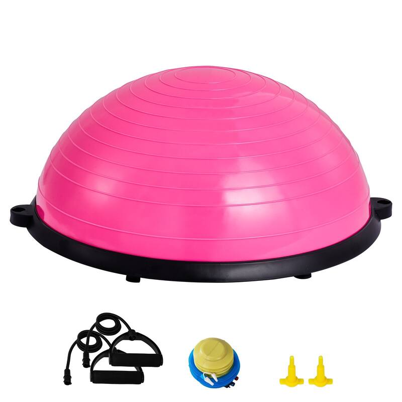 Half Balance Ball Trainer 23" for Full Body Workout, Home Gym Fitness