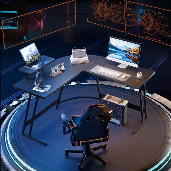 人気ショップ Homall L-Shaped Gaming Desk Computer Corner Desk Office Windowsノート本体