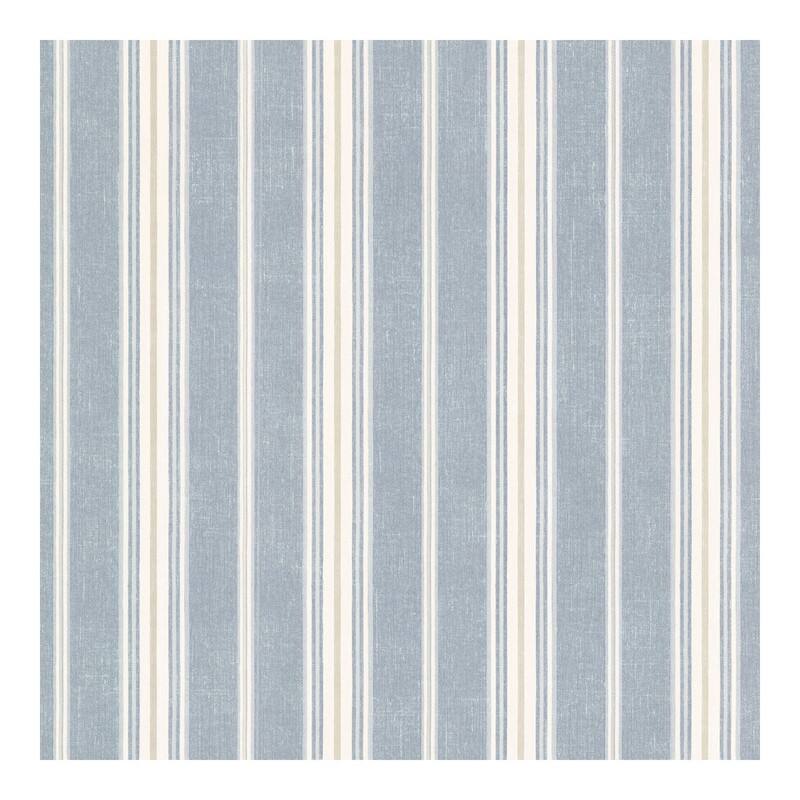 Chesapeake Cooper Denim Cabin Stripe Wallpaper - 20.5 x 396 x 0.025