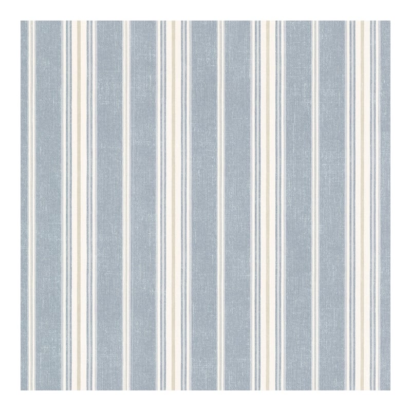 Chesapeake Cooper Denim Cabin Stripe Wallpaper - 20.5 x 396 x 0.025