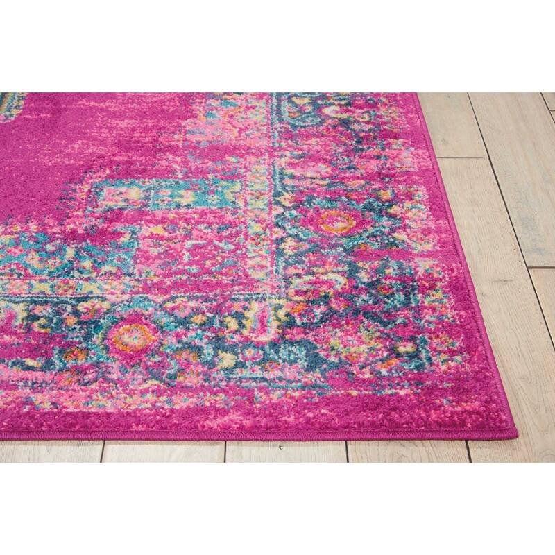 Porch & Den Dobbin Vintage Persian Medallion Farmhouse Area Rug