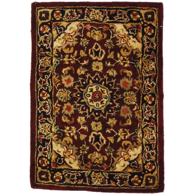 SAFAVIEH Handmade Classic Gordana Traditional Oriental Wool Rug - 2' x 3' - Burgundy/Navy