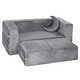 preview thumbnail 1 of 5, Milliard Kids Couch - Modular Kids Sofa for Toddler and Baby Playroom/Bedroom Furniture (Grey) with Bonus Pillow