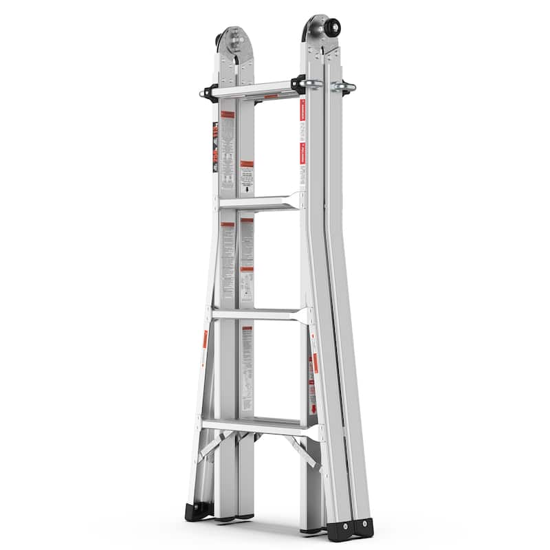 17ft Multi-Position Foldable Aluminum Ladder