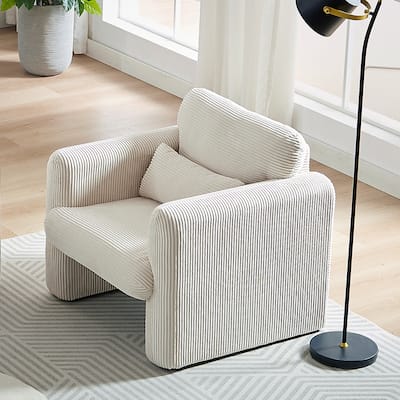 Corduroy Fabric Free Combination Sofa Set w/Support Pillow