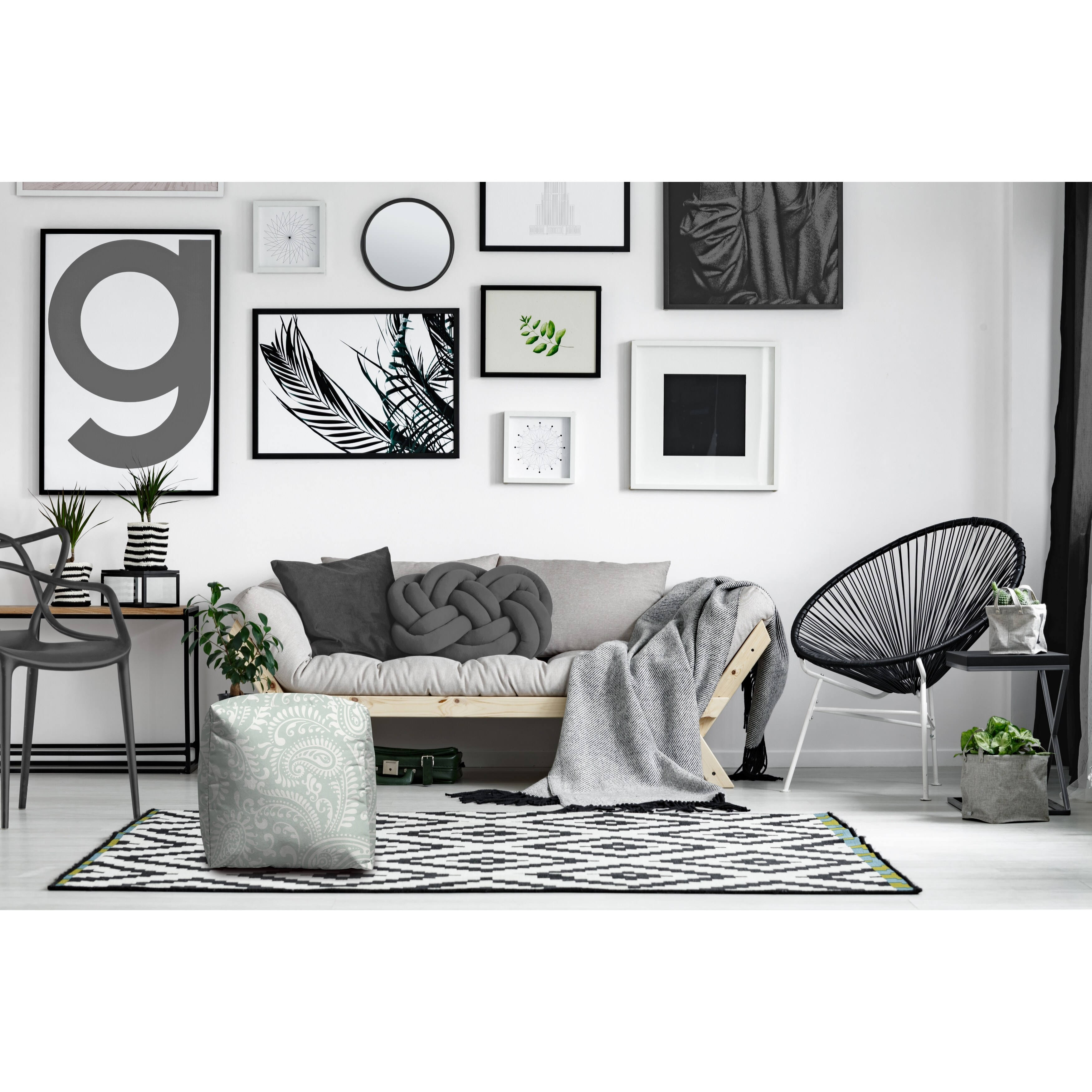 DREAMY Indoor/Outdoor Pouf - Zipper Cover with Luxury Polyfil