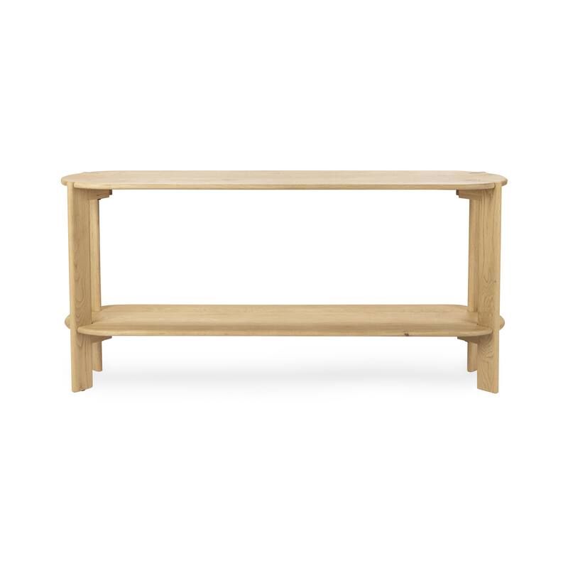 Kering Oak Wood Oval Console Table by Kosas Home