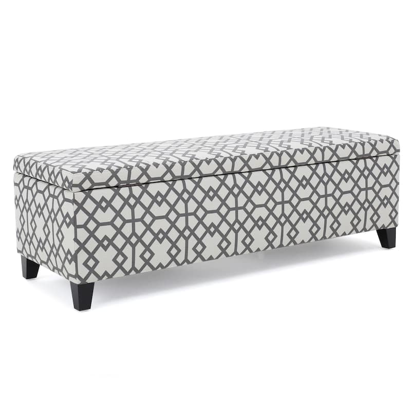 Modern Upholstered Storage Bench for Living Room Entryway